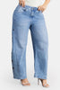 Jean Barrel en Algodón, Poliéster y Elastano Marca Trucco's