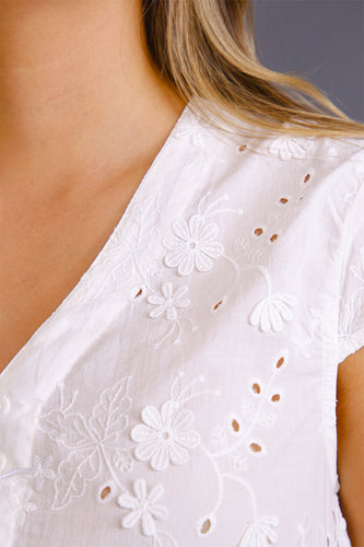 Blusa Manga Corta en Algodón Marca Trucco's - 8