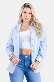Blusa Manga Larga en Algodón y Elastano Marca Trucco's