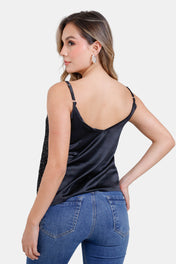 Blusa Tiras en Poliester y Elastano Marca Trucco's