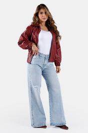 Chaqueta Bomber en Poliuretano y Poliester Marca Trucco's