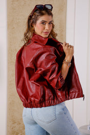 Chaqueta Bomber en Poliuretano y Poliester Marca Trucco's