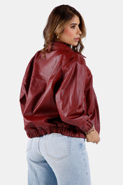 Chaqueta Bomber en Poliuretano y Poliester Marca Trucco's