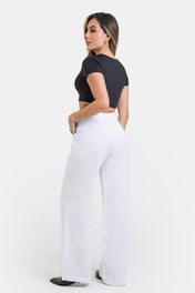 Pantalón Bota Recta en Rayon y Poliester Marca Trucco's