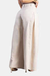 Pantalón Palazzo en Rayón y Poliéster Marca Trucco's