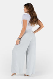 Pantalón Wide Leg Cintura Alta Elegante Marca Trucco´s