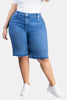 Bermuda Tiro Alto en Algodón, Poliéster y Elastano Marca Trucco's Plus Size