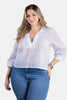 Blusa Manga 3/4 Plus Size en Algodón Marca Trucco's
