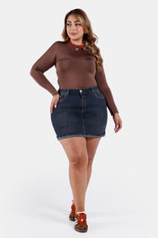 Falda Short Plus Size en Algodón, Poliester y Elastano Marca Trucco's