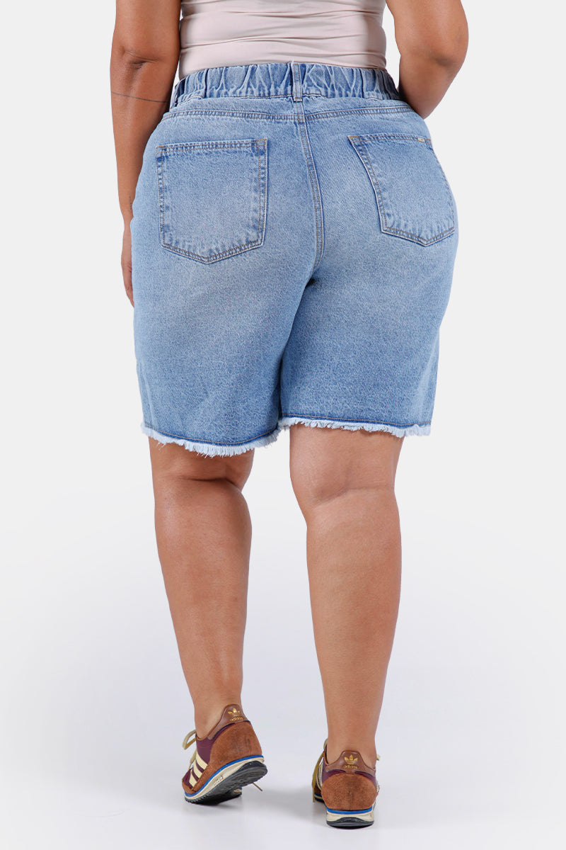 Short Tiro Alto Plus Size en Algodón Marca Trucco's Plus Size