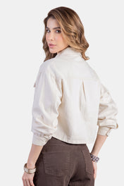 Chaqueta Corta en Algodón y Elastano Marca Trucco's