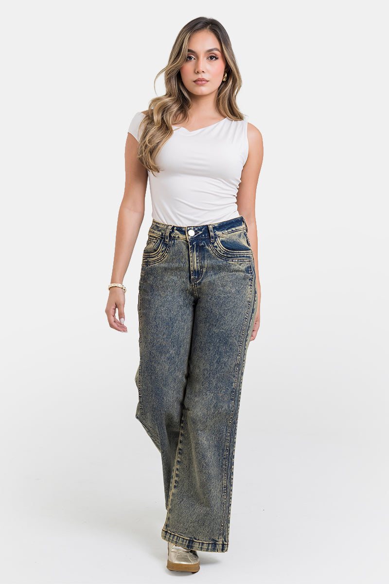 Jean Wide Leg Marca Trucco's