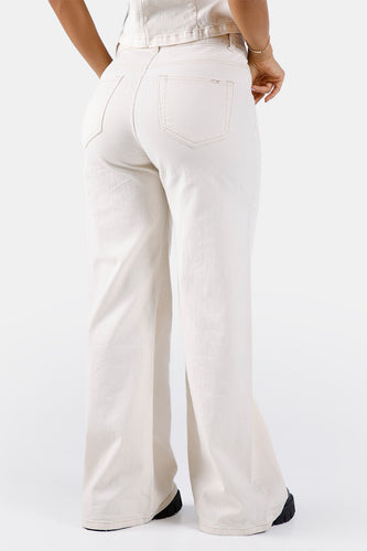 Jean Wide Leg en Algodón y Elastano Marca Trucco's - 9