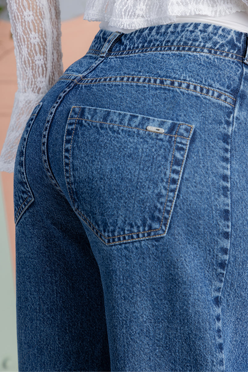 Jean Wide Leg en Algodón Marca Trucco's
