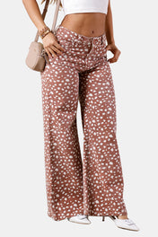 Jean Wide Leg en Algodón y Elastano Marca Trucco's