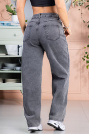 Jean Barrel en Algodón, Poliéster y Elastano Marca Trucco's