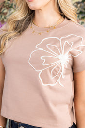 Blusa Manga Corta en Algodón, Poliéster y Elastano Marca Trucco's