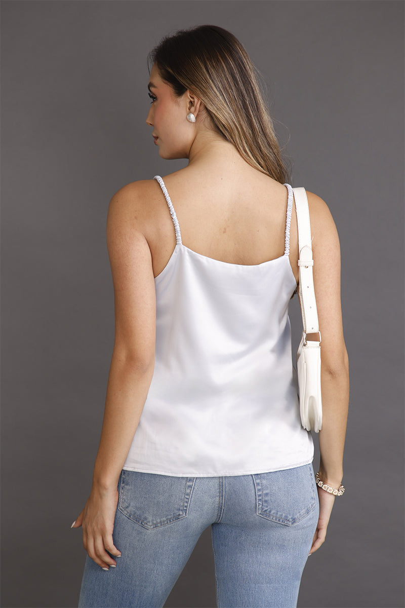 Blusa Tiras en Poliester y Elastano Marca Trucco's
