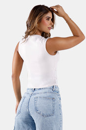 Blusa Manga Sisa en Poliester y Elastano Marca Trucco's