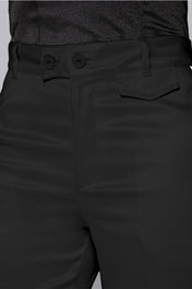 Pantalón Wid Leg Tiro Alto Satinado Doble Botonadura en pretina Rayas Laterales en contraste Marca Trucco´s