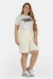 Bermunda Tiro Alto Versátil Marca Trucco´s Plus Size