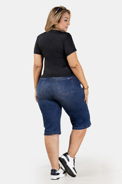 Bermuda Tiro Alto Marca Trucco's Plus Size
