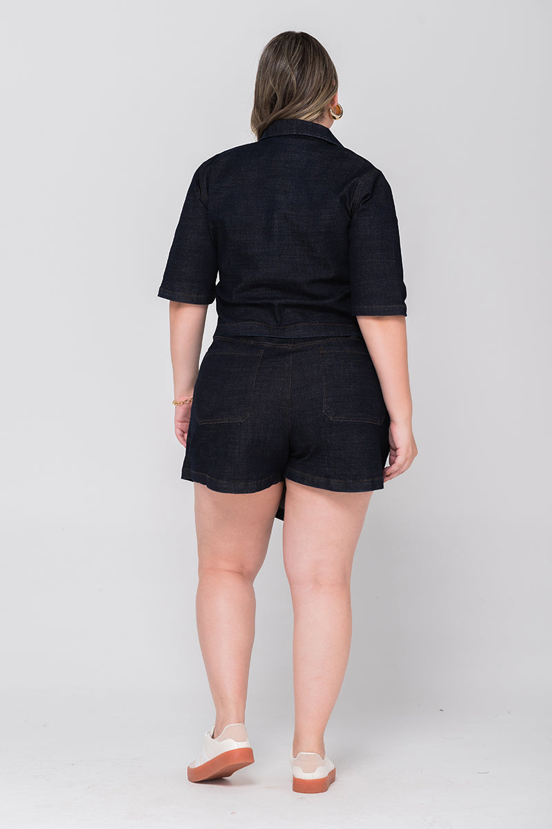 Falda Short Tiro Alto Asimétrica marca Trucco´s Plus Size