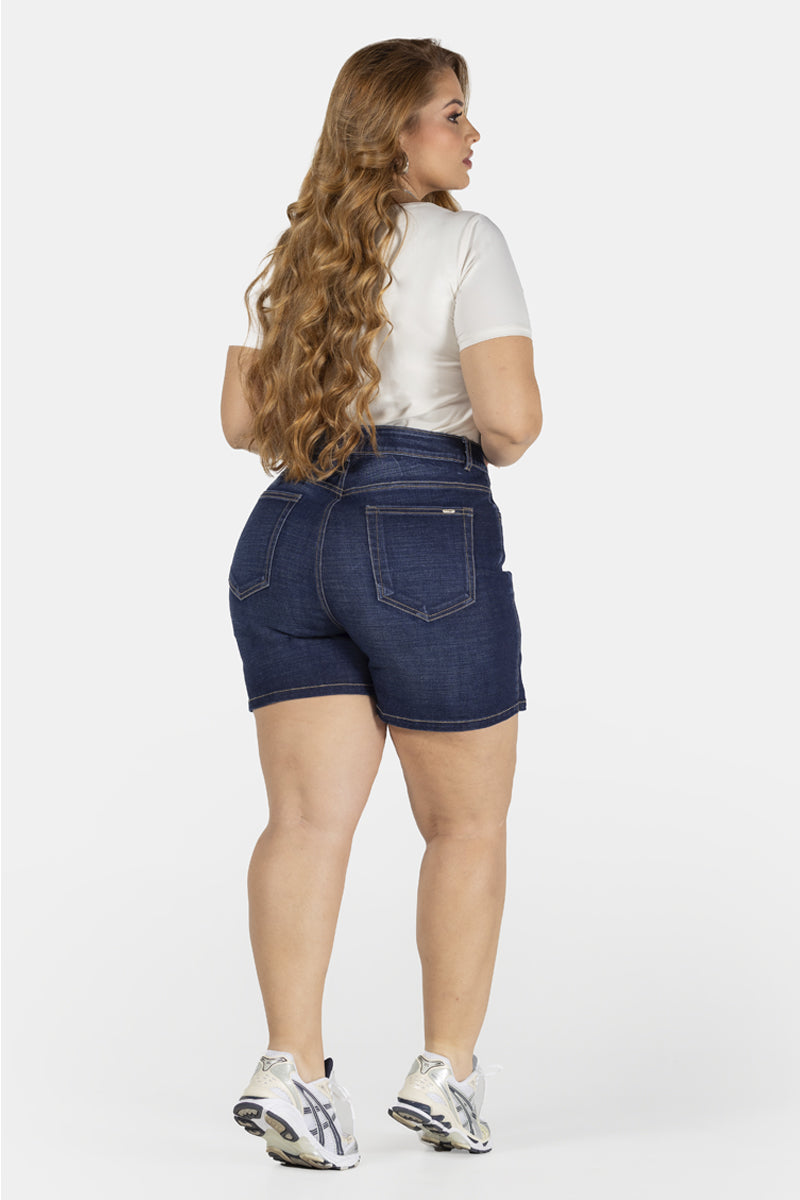 Falda Short en Denim Marca Trucco´s Plus Size