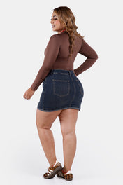 Falda Short Plus Size en Algodón, Poliester y Elastano Marca Trucco's