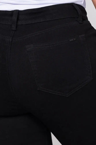 Jean Bota Recta Tiro Alto Talla única Negro Exclusivo Marca Trucco´s Plus Size - 9