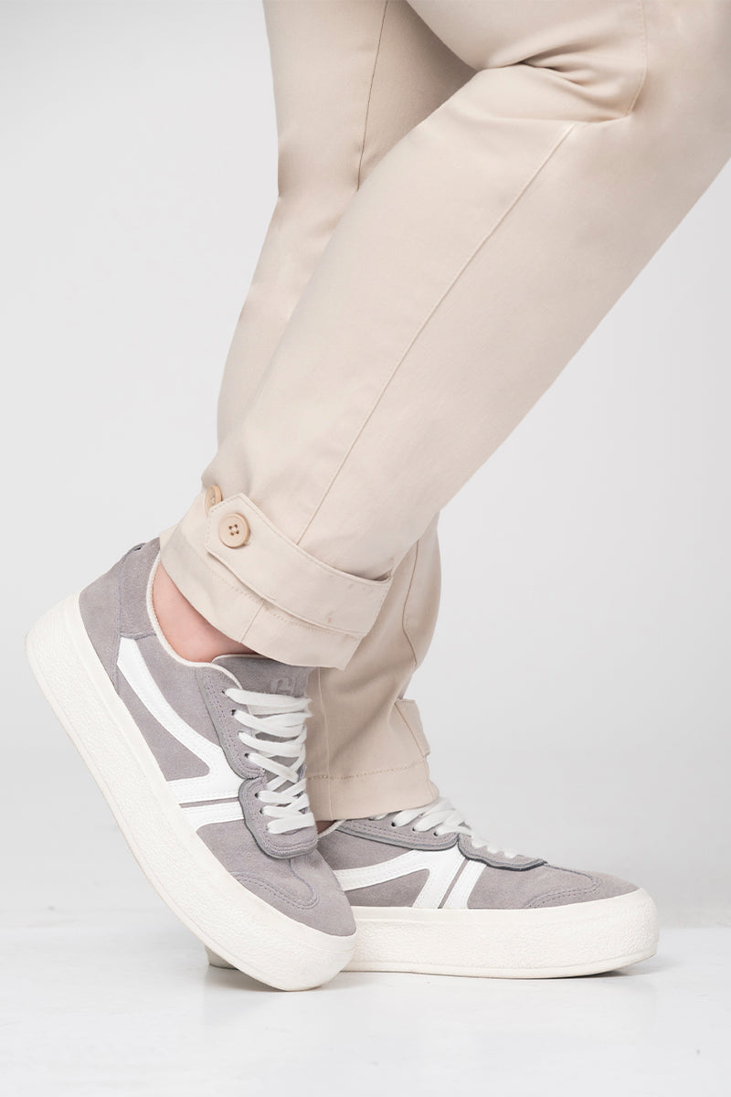 Pantalón Cargo Tiro Alto Bota Recta Con Charretera Marca Trucco´s Plus Size