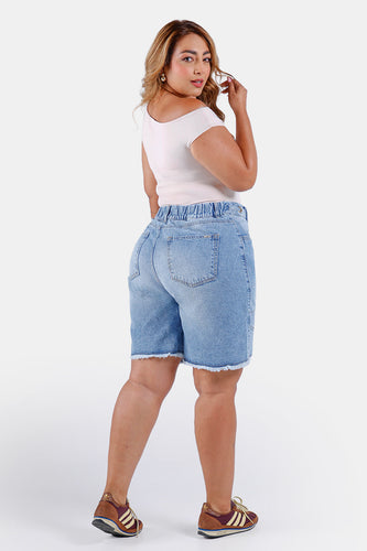Short Tiro Alto Plus Size en Algodón Marca Trucco's Plus Size - 7