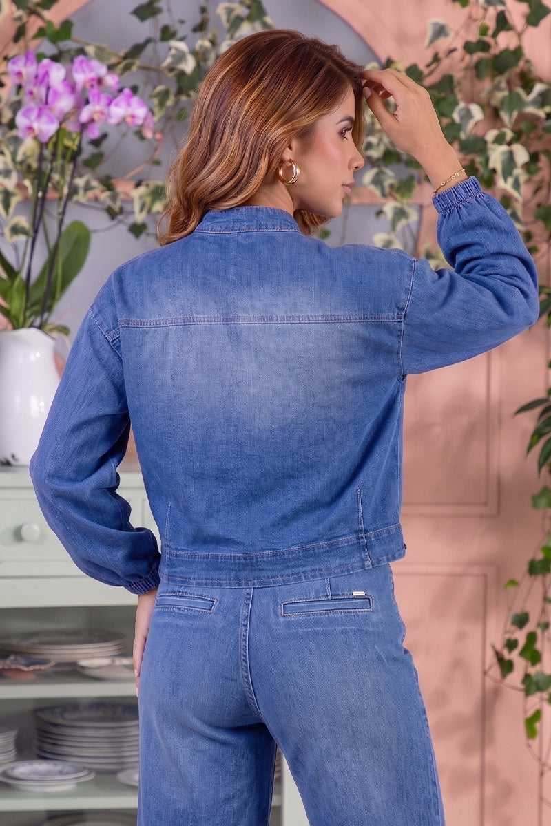 Chaqueta Bomber en Algodón, Poliéster y Elastano Marca Trucco's