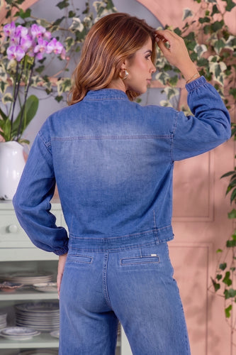 Chaqueta Bomber en Algodón, Poliéster y Elastano Marca Trucco's - 3