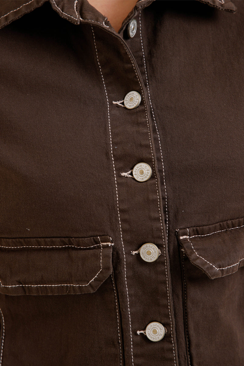 Chaqueta Manga Corta en Algodón y Elastano Marca Trucco's