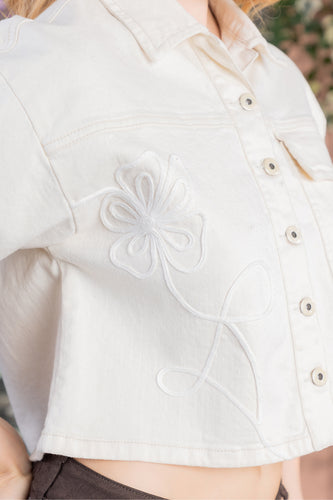 Chaqueta Corta en Algodón y Elastano Marca Trucco's - 5