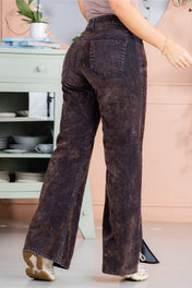Jean Wide Leg en Algodón, Poliéster, Nailon, Viscosa y Elastano Marca Trucco's