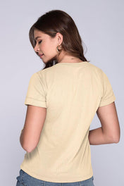 Camiseta Básica Estampada Manga Corta con Doblez Marca Trucco´s
