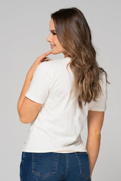 Camiseta Cuello Redondo Con Detalles de Gircones Marca Trucco´s
