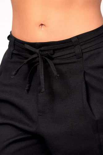 Pantalón Wide Leg Tiro Alto Drapeado Pretina de Doble Pasador Marca Trucco´s - 5