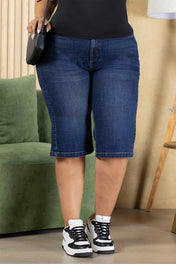 Bermuda Tiro Alto Marca Trucco's Plus Size