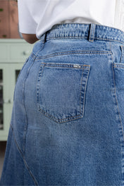 Falda Larga en Algodón Marca Trucco's Plus Size