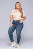 Jean Cargo Skinny Tiro Alto Efecto Desvanecido Marca Trucco´s Plus Size