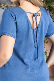 Vestido Corto en Liocel Marca Trucco's  Plus Size