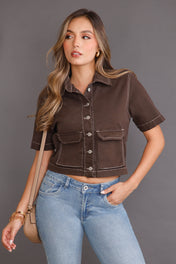 Chaqueta Manga Corta en Algodón y Elastano Marca Trucco's