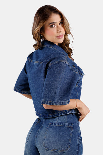 Chaqueta Manga Corta en Algodón Marca Trucco's - 4
