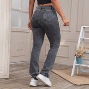Jean Talla única Bota Recta en Algodón, Poliéster y Elastano Marca Trucco's