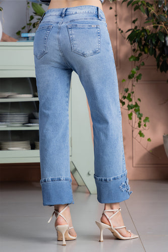Jean Bota Recta en Algodón, Poliéster y Elastano Marca Trucco's - 3