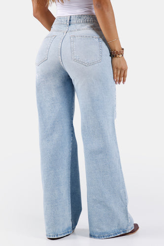 Jean Wide Leg en Algodón Marca Trucco's - 8