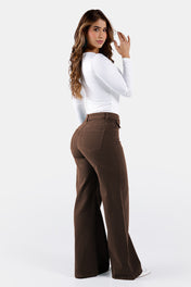 Jean Wide Leg en Algodón y Elastano Marca Trucco's